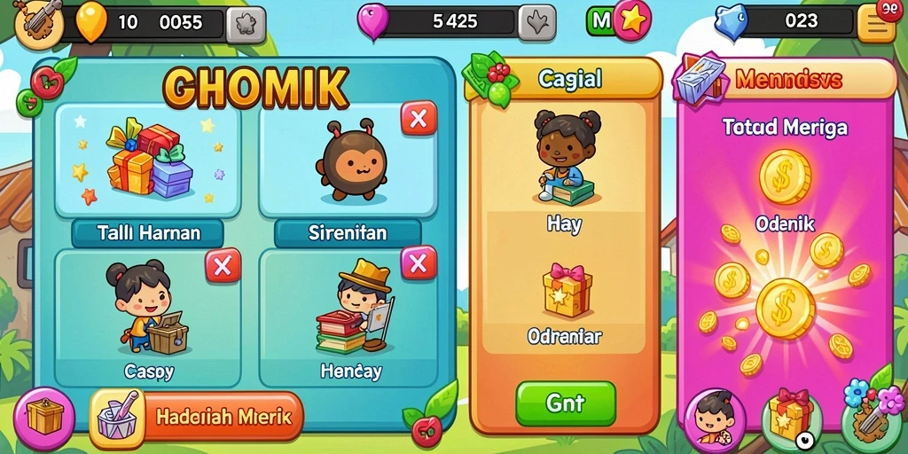 Sistem pencapaian yang memotivasi setiap pemain.