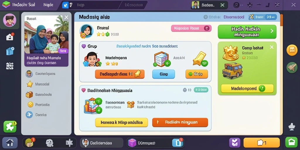 Fitur pembaruan dengan karakter-karakter menarik.