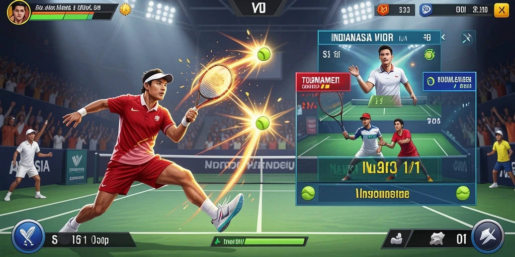 Fitur turnamen yang meningkatkan kompetisi antar pemain.